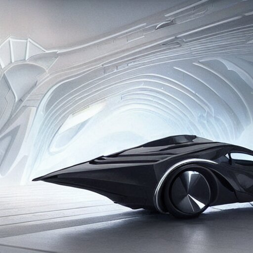 sci-fi organic zaha hadid car 50% size and wall structure in the coronation of napoleon painting by Jacques-Louis David and in the blade runner 2049 film search pinterest keyshot product render 4k in dark plastic