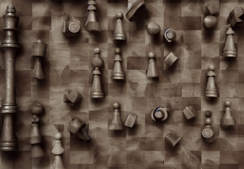 “table with a game of thrones style map, with chess pieces in the shape of soldiers moving on it, 4k, 3D, view from the side”
