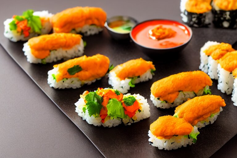 vadapav sushi, commercial food photography 