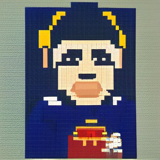 8 - bit, realistic self portrait, astronaut with a chimpanzee. 