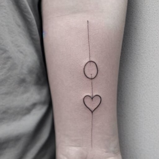 minimal tattoo about wealth 