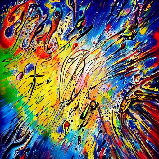 an ultra realistic painting of melting surrealism calligraphy, new, splatter, pollock, kandinsky, abstract, high quality! 4 k 