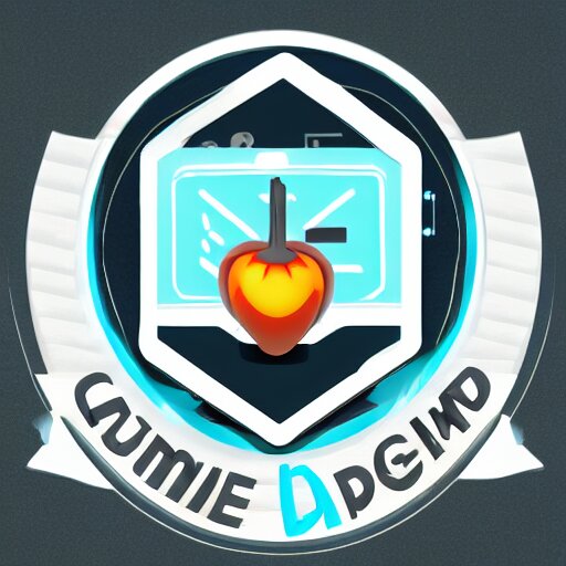 a logo for a course that teaches game development and app design