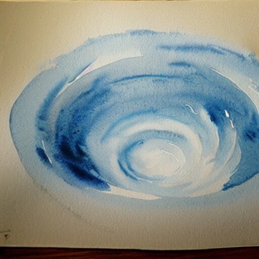 a watercolor of a vortex 