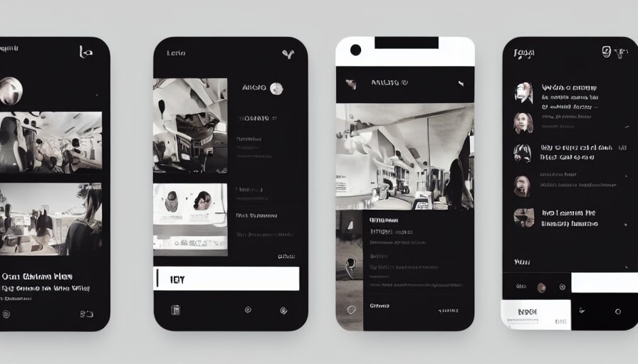 trend dribbble shot of mobile application with contrast buttons, ux, ui, typography 