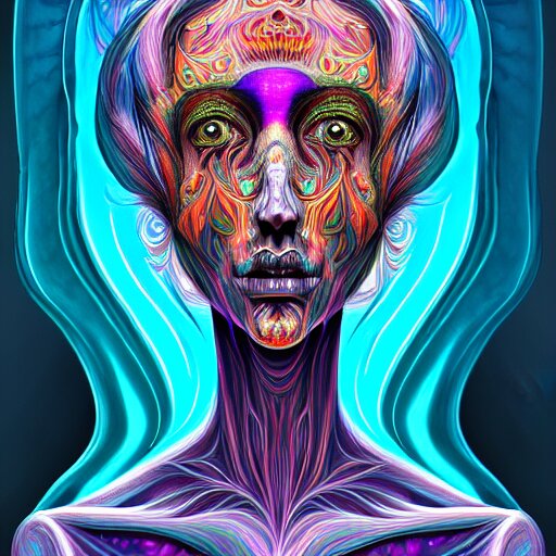 an extremely psychedelic portrait of a ghost, surreal, lsd, face, detailed, intricate, elegant, lithe, highly detailed, digital painting, artstation, concept art, smooth, sharp focus, illustration, art 