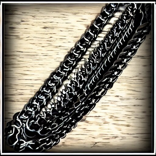 samurai wraped chain, art inkstyle ink 