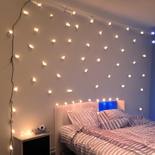 a day trader named jay putting up nanoleaf lights in his bedroom 