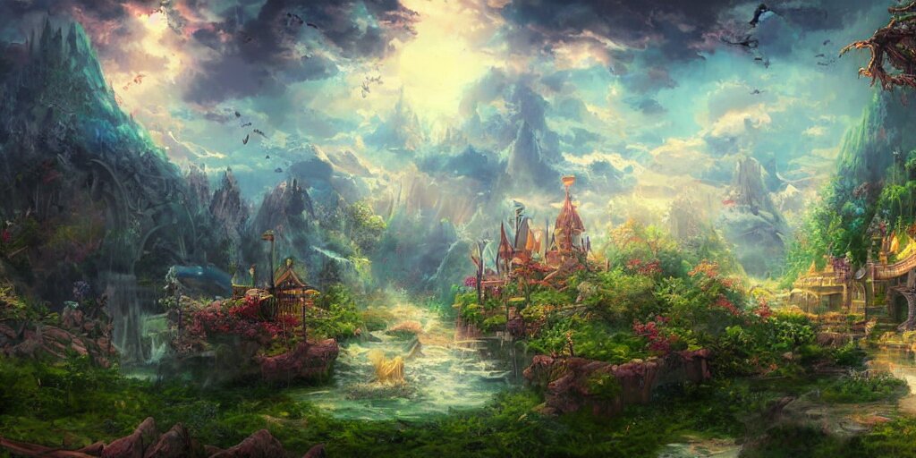 a beautiful fantasy scene by yuumei art 