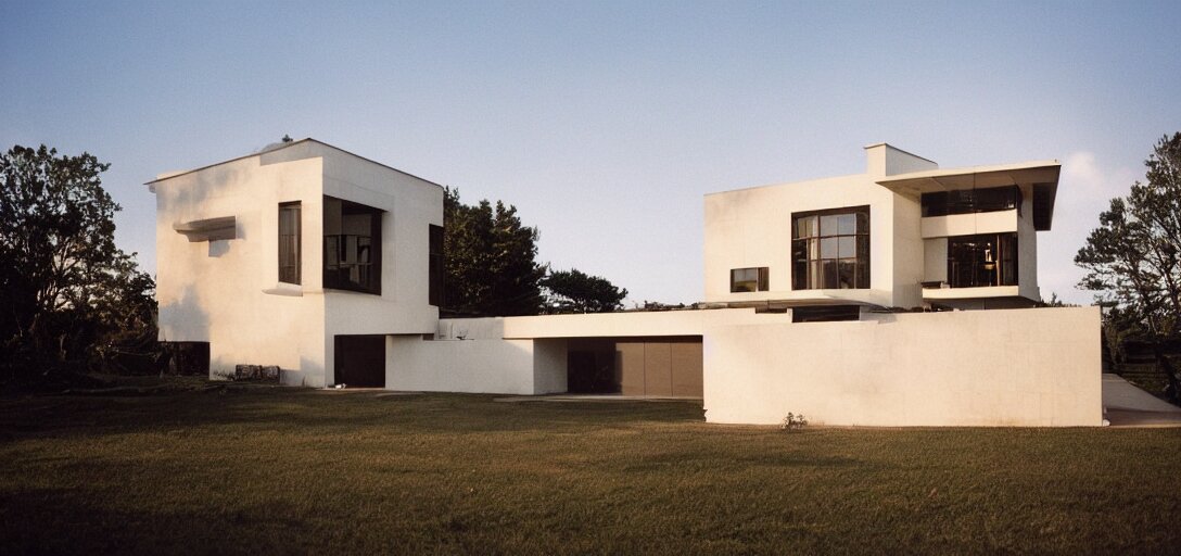 large modern house. accidentallywesanderson. fujinon premista 1 9 - 4 5 mm t 2. 9. portra 8 0 0. 