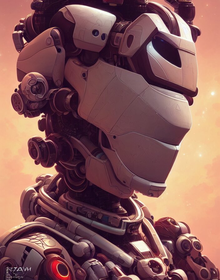 symmetry!! portrait of a robot astronaut, floral! horizon zero dawn machine, intricate, elegant, highly detailed, digital painting, artstation, concept art, smooth, sharp focus, illustration, art by artgerm and greg rutkowski and alphonse mucha, 8 k 