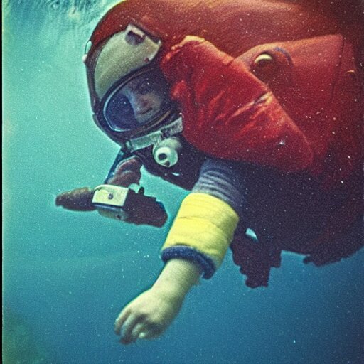 astronaut underwater award winning photo autochrome