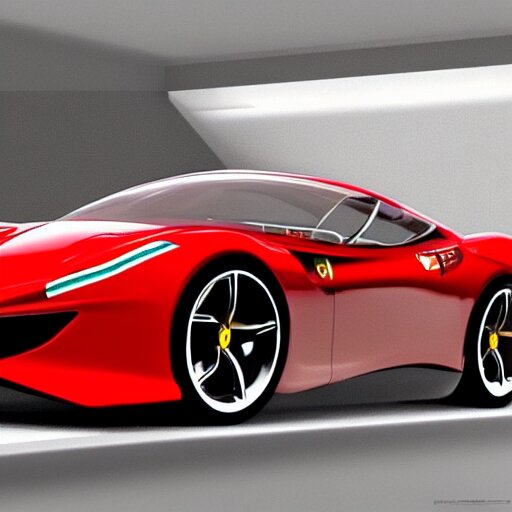 a red ferrari wheelchair concept render 