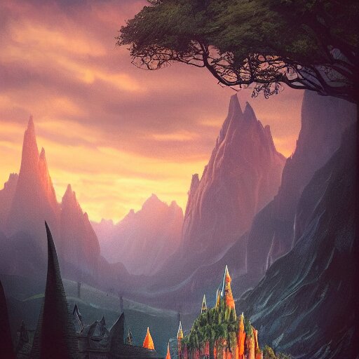 🧙🏰🌌🌄🌲🌳🤘, Darrell K Sweet, artstation, concept art, digital art, felix Kelly, 8k photography, cinematic