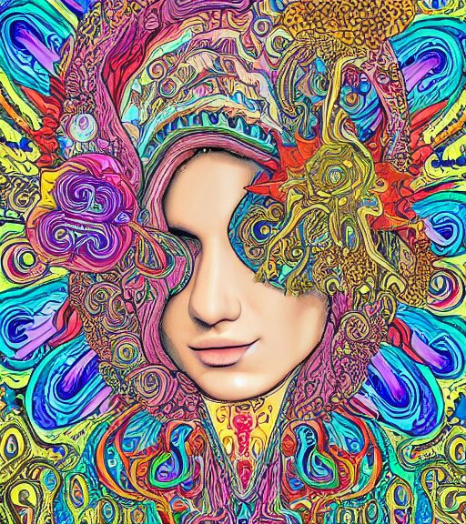 ketamine dreams, psychedelic, intricate, super detailed, 4K,