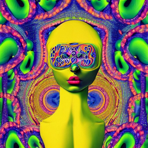 An extremely psychedelic portrait of a banana, surreal, LSD, face, detailed, intricate, elegant, lithe, highly detailed, digital painting, artstation, concept art, smooth, sharp focus, illustration