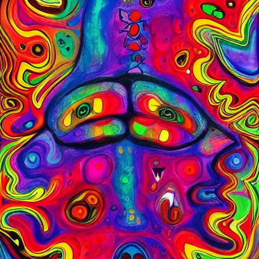 psychedelic painting of the soul 