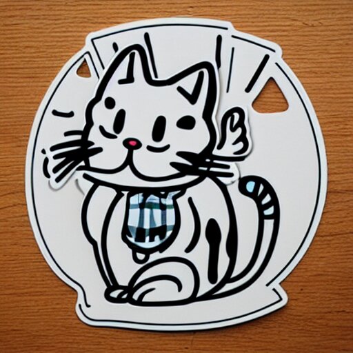 cute Cat sticker mcbess