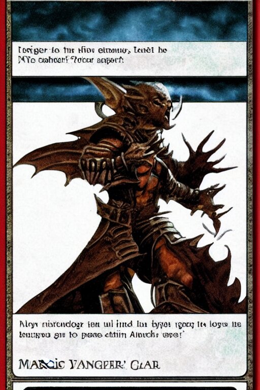 magic the gathering trade card empty template 