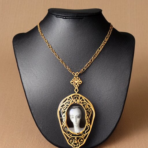 necro artnouveau style necklace 