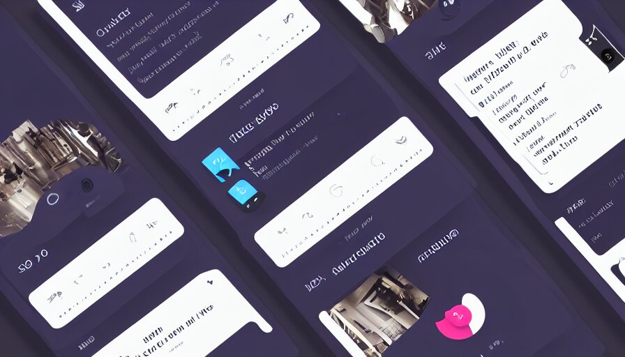 trend dribbble shot of mobile application with contrast buttons, ux, ui, typography 