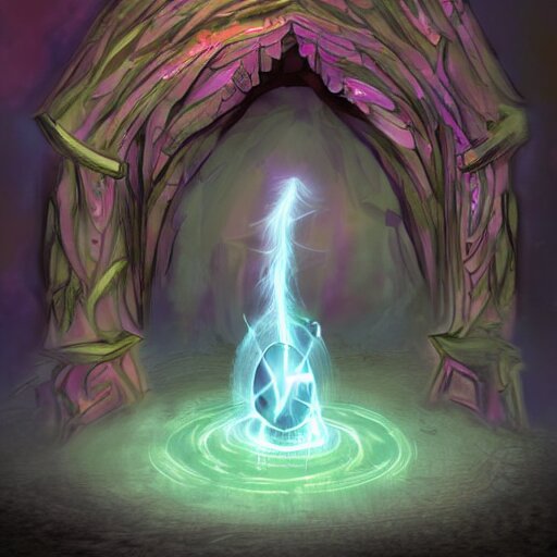 a demonic magical portal 