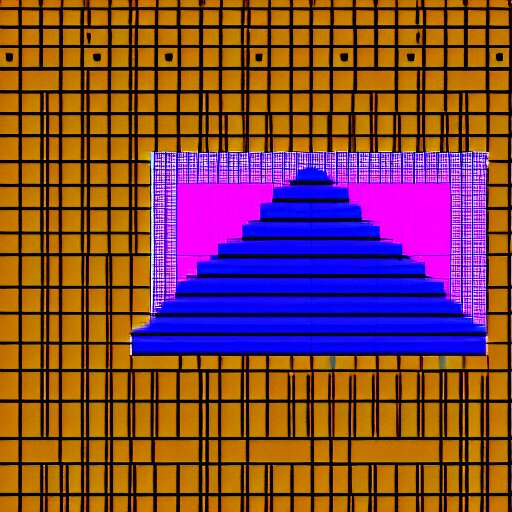 aztec pyramid at sunset, pixel art 