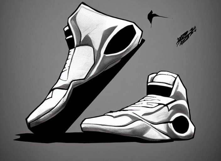 basketball sneakers concept of moon knight, trending on artstation, smooth, sharp focus 