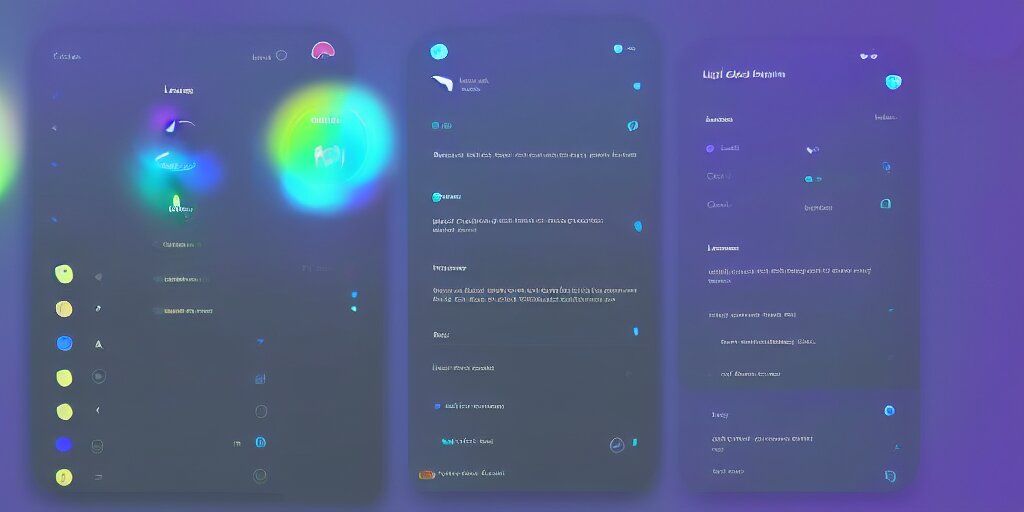 ui for a lucid dream control and management app, modern, slick, hd, responsive, windows, 1 6 : 9 