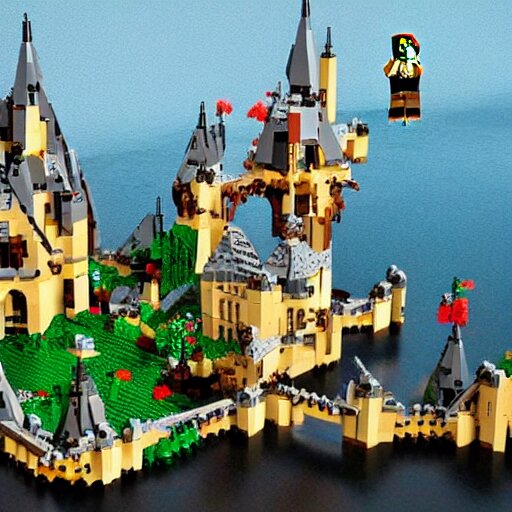 LEGO castle, celestia, eden, river, fantasy artwork, award winning, very very very very very very very beautiful scenery, artstation