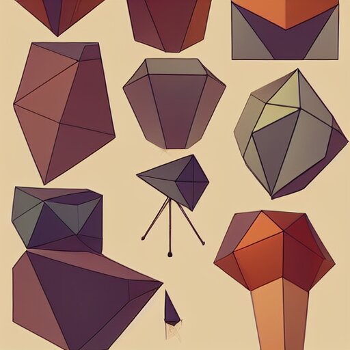 art style consisting of harsh highlights, strong contrasts, flat shading and colouring. polygonal