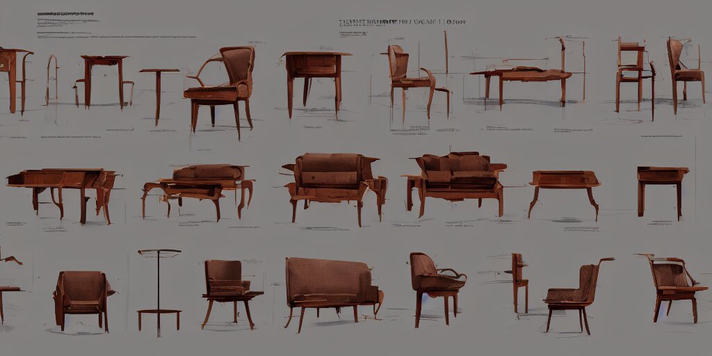 furniture design, furniture design sheet, Greg Rutkowski, Zabrocki, Karlkka, Jayison Devadas, Phuoc Quan, trending on Artstation, 8K, ultra wide angle, zenith view, pincushion lens effect