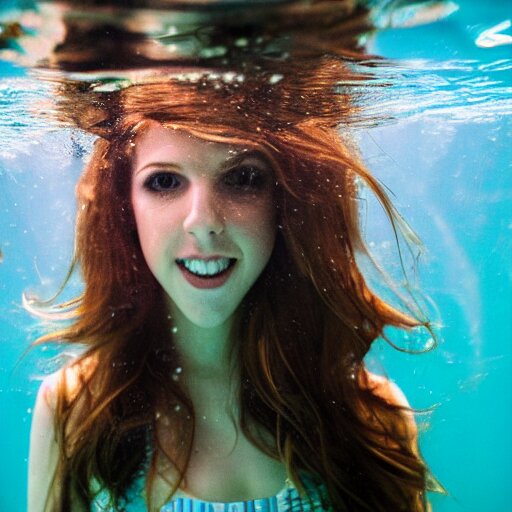 underwater portrait of anna kendrick, canon, 7 0 mm 