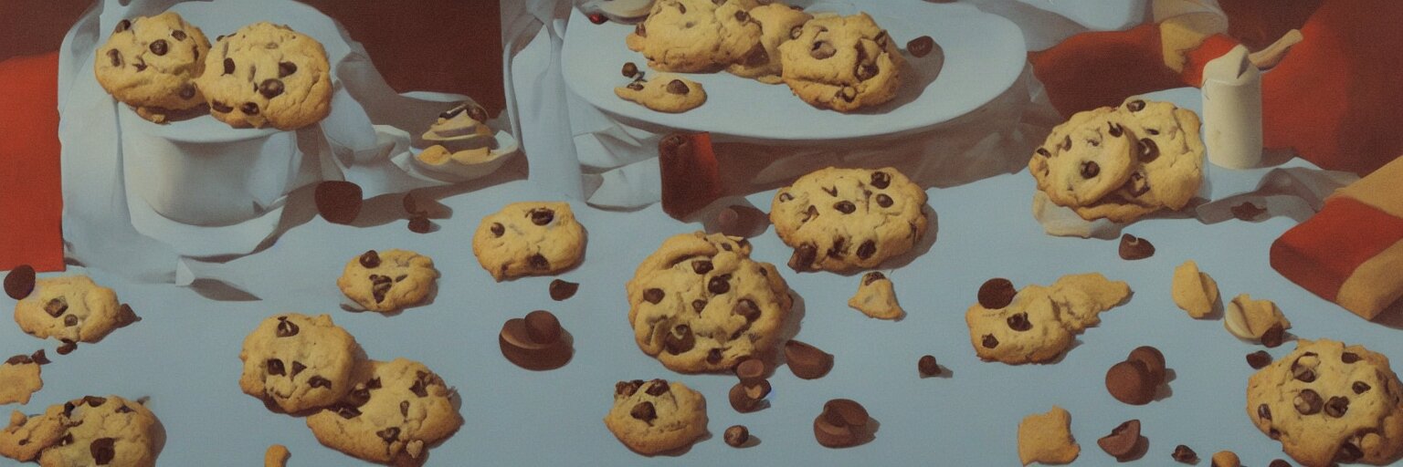 cookies painting magritte