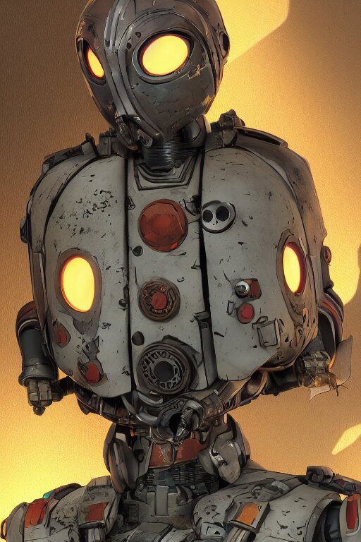 
robot ninja mask helmet bot borderland that looks like it is from Borderlands and by Feng Zhu and Loish and Laurie Greasley, Victo Ngai, Andreas Rocha, John Harris global illumination ray tracing hdr
