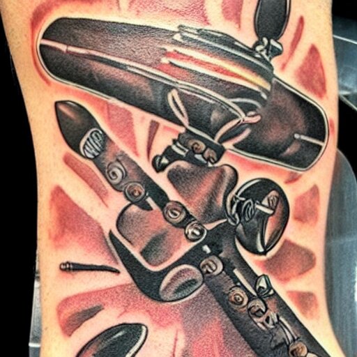 tattoo of voyager's golden recorder 