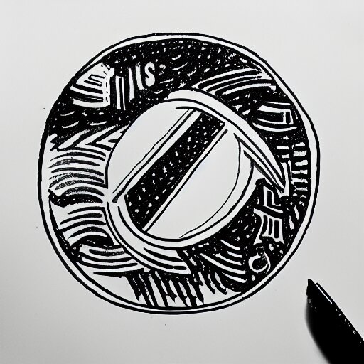 a sharpie drawing of a logo for company s. s. 