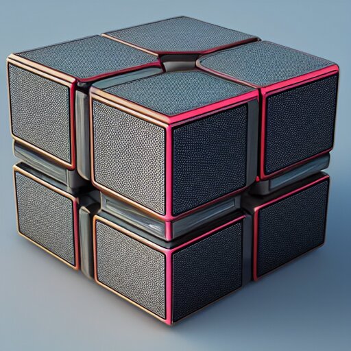 futuristic rubicks cube,product,octane render,detailed,unreal render,3d,4k,isometric