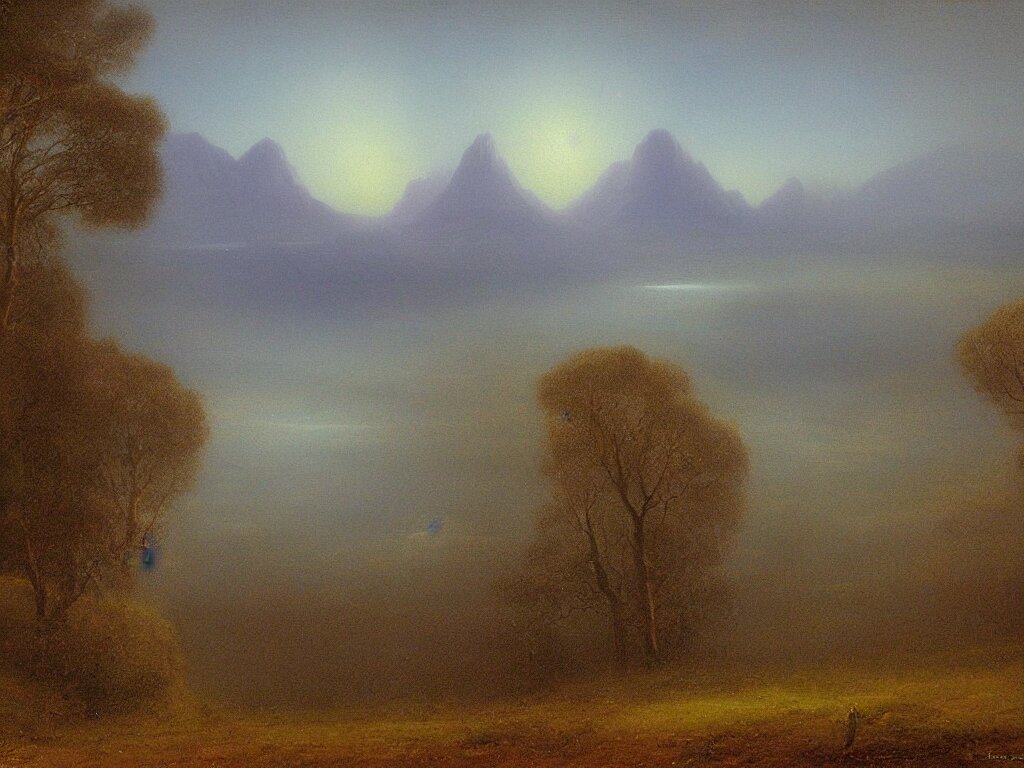 a mystical landscape by thomas seddon 