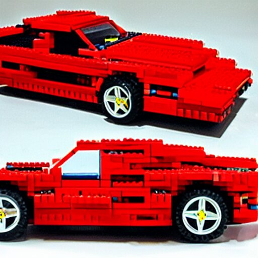 red ferrari testarossa lego set 