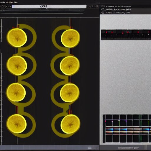 a graphical lemon logo for a midi controller with built in daw called the lmn - 3 