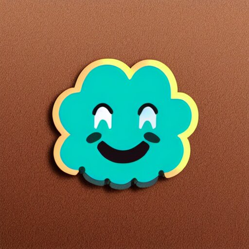 Whatsapp sticker of a crying rain cloud.