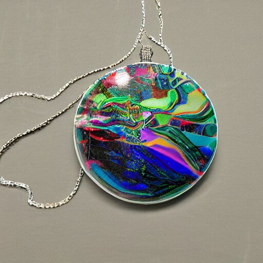 hypnosis cascade reflecting marbles acrytwitart synthetic necklace 