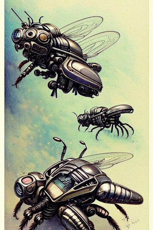 design only! ( ( ( ( ( 2 0 5 0 s retro future art insects designs borders lines decorations space machine. muted colors. ) ) ) ) ) by jean - baptiste monge!!!!!!!!!!!!!!!!!!!!!!!!!!!!!! 