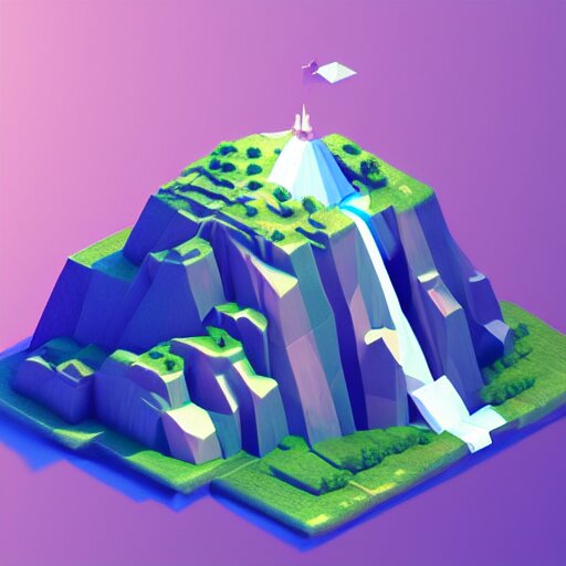 low poly art of new york as a floating island in the sky, low poly, isometric art, 3d render, waterfall, high detail, artstation, concept art, behance, ray tracing, smooth, sharp focus, ethereal lighting