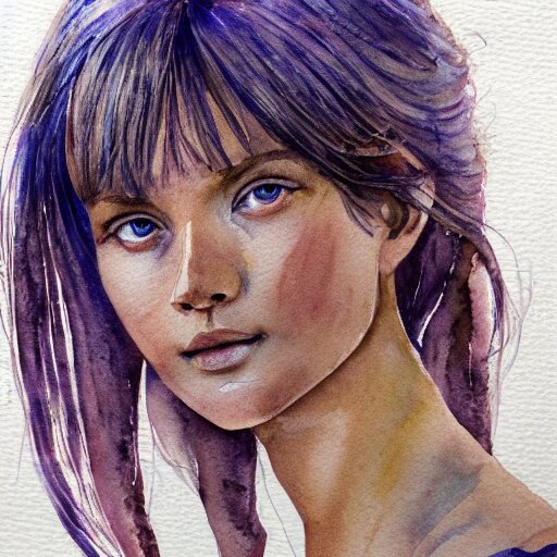 watercolor art on paper, leo girl portrait, highly detailed, artstation, masterpiece, award - winning 