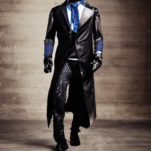 cyberpunk mens formalwear 