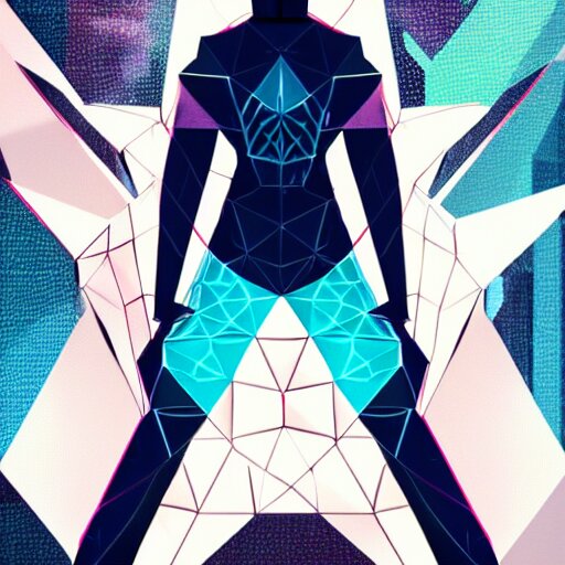 polygonal cyberpunk