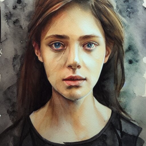 water color on paper, master painter portrait, highly detailed, artstation, masterpiece, award - winning, 