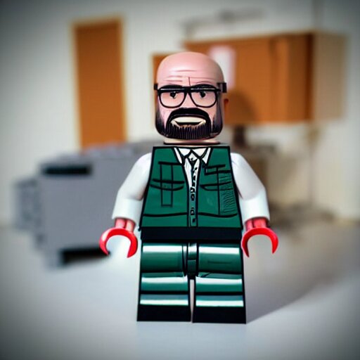 walter white rv lego box realistic